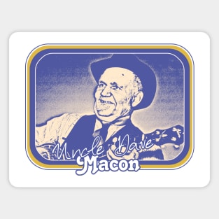 Uncle Dave Macon / Retro Style Country Fan Design Magnet